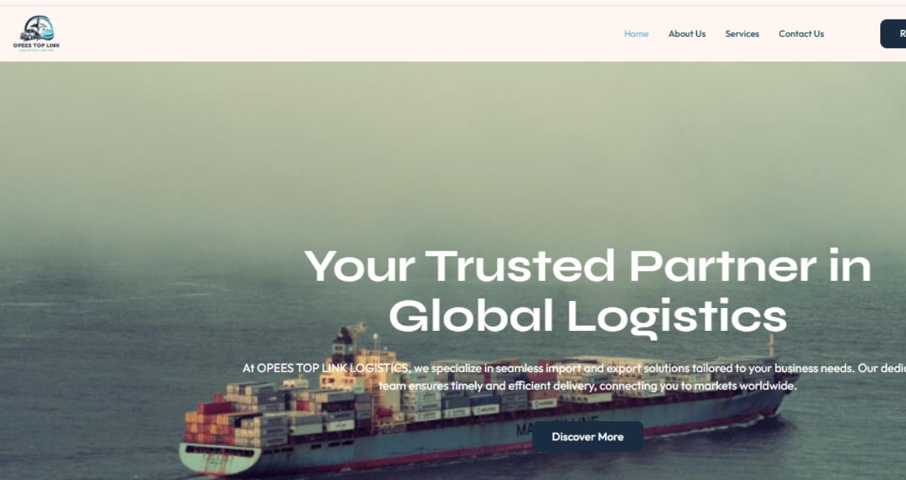 Website Design and Development - Oneder Technologies - OPEES TOP LINK LOGISTICS