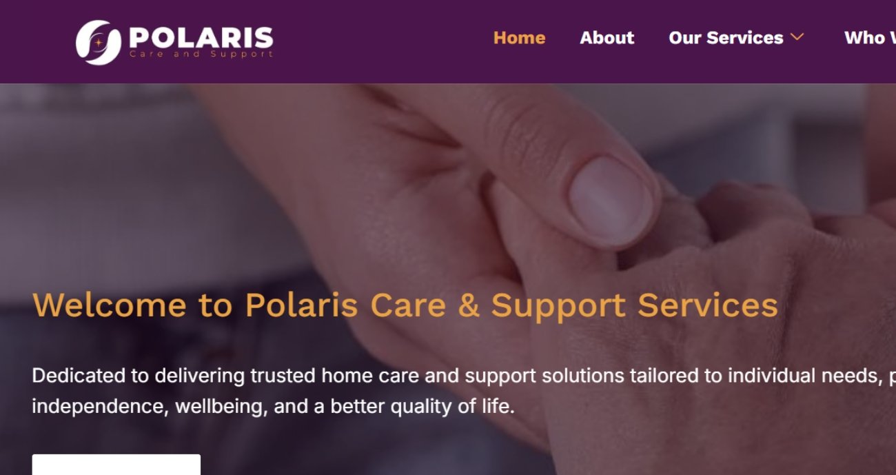 Website Design and Development - Oneder Technologies - Polaris Care & Support Services